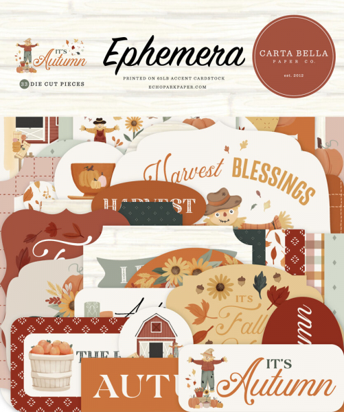 Carta Bella Ephemera - It's Autumn