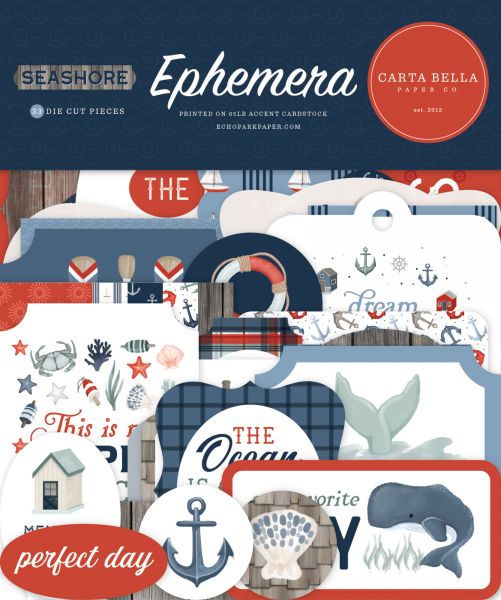 Carta Bella Ephemera - Seashore