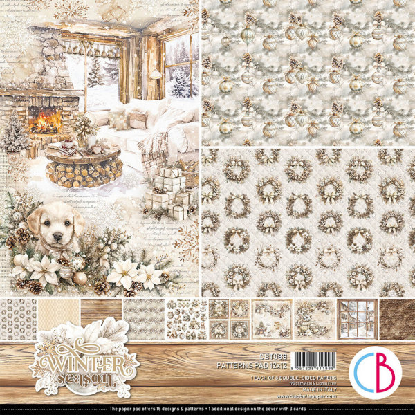Ciao Bella - Patterns Pad - 12" x 12" - Winter Season