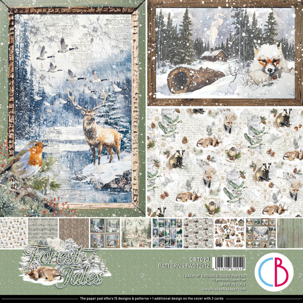 Ciao Bella - Patterns Pad - 12" x 12" - Forest Tales