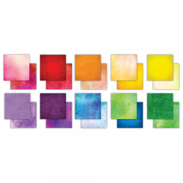 The essential Craft Papers Paper Pad - Over the Rainbow - 6 x 6