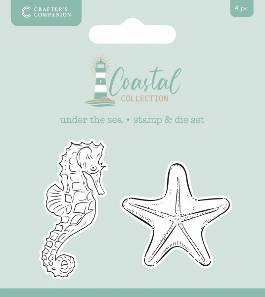 Crafter's Companion - Stamp/Die Set - Coastal Collection - Under the sea