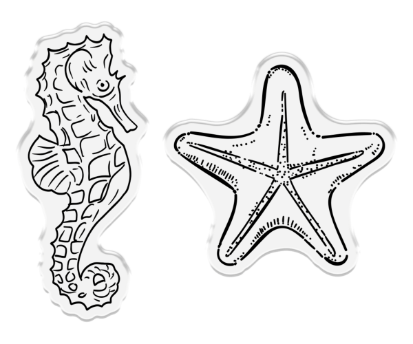 Crafter's Companion - Stamp/Die Set - Coastal Collection - Under the sea