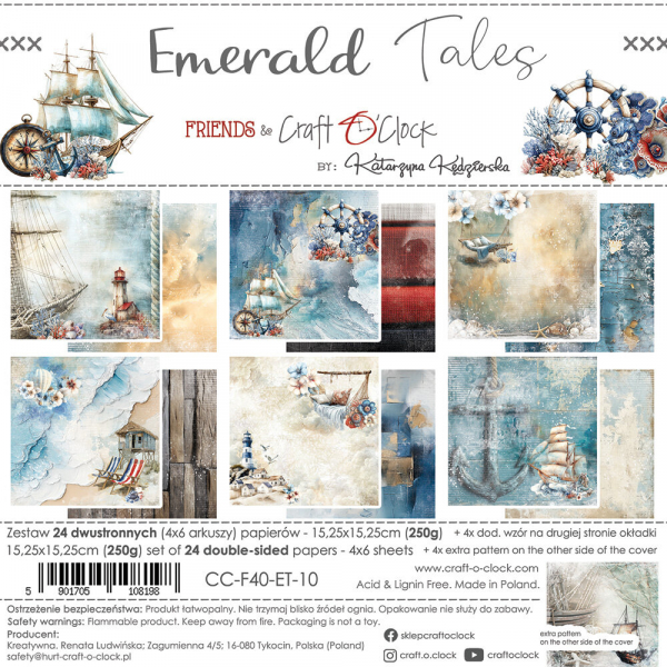 Craft O' Clock - Emerald Tales 6x6 - Paper Set