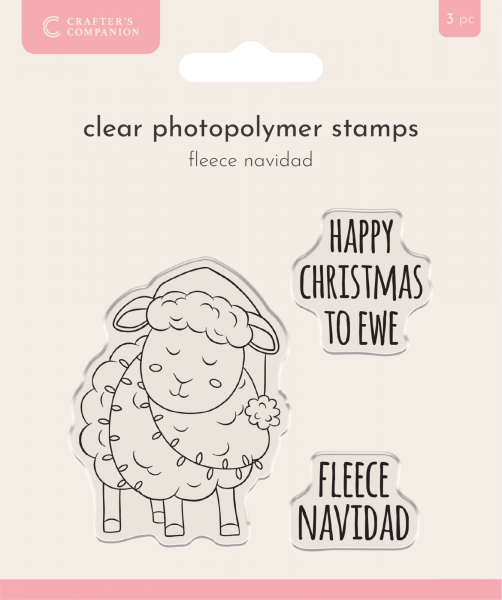 Crafter's Companion - Clearstamp Set - Fleece Navidad