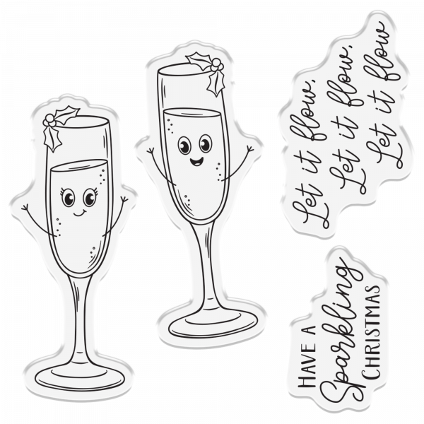 Crafter's Companion - Clearstamp Set - Have a sparkling christmas