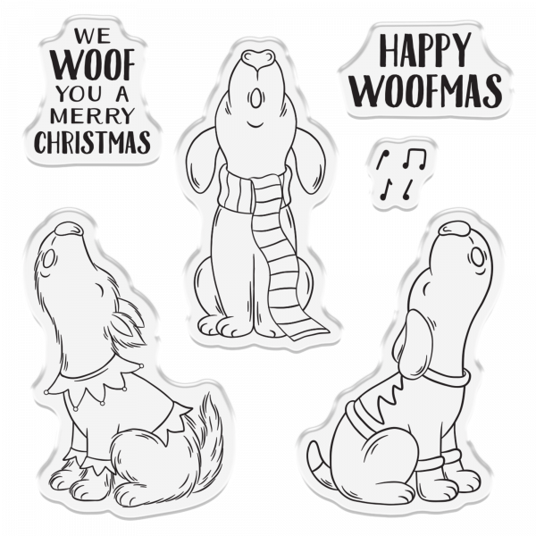 Crafter's Companion - Clearstamp Set - Happy Woofmas