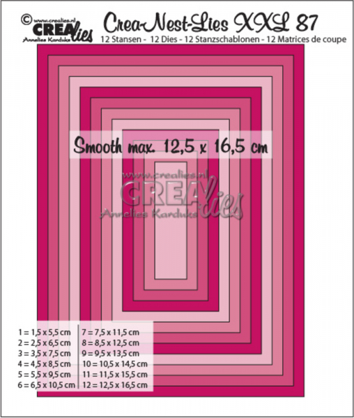 Crealies Stanze - Rectangles