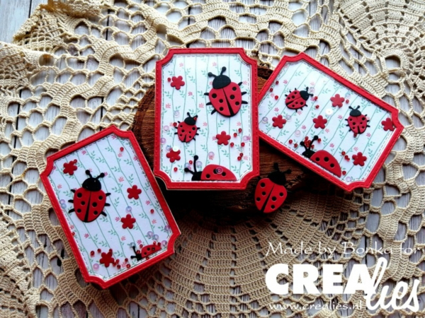 Crealies Stanze - ATC Ticket with stitch