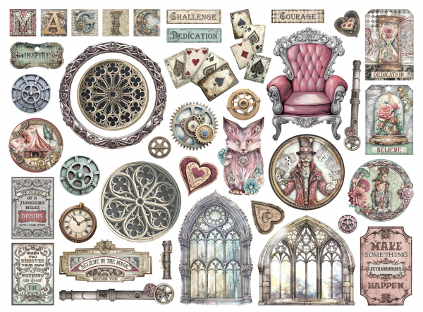 Stamperia - Die Cuts - Master of Magic 40 Stk.