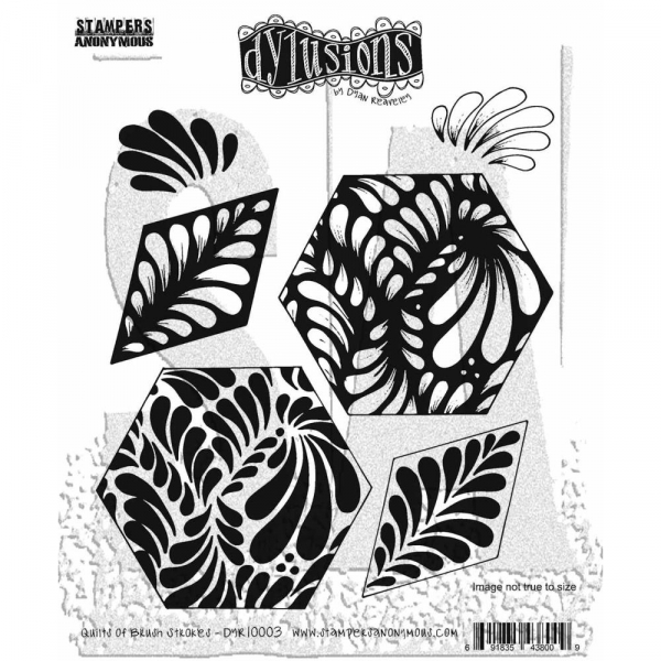 Dylusion Stempelset - Quilts of Brush Strokes
