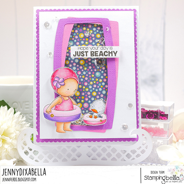 Stampingbella - Beach Bundle Girl With A Floatie