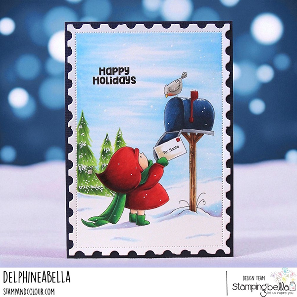 Stampingbella - Bundle Girl Sending a Letter To Santa