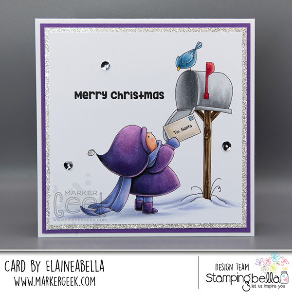 Stampingbella - Bundle Girl Sending a Letter To Santa