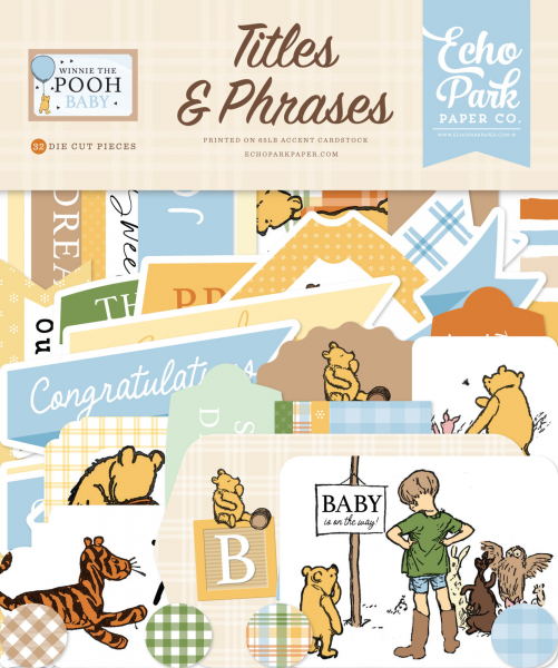 Echo Park Titles & Phrases - Winnie the Pooh Baby