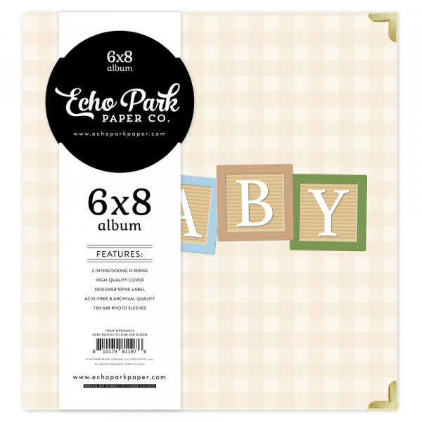 Echo Park - Album 6" x 8" - Baby Blocks Tan