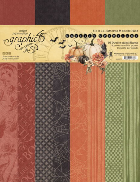 graphic 45 8,5" x 11" Paper Pad - Ghostly Greetings