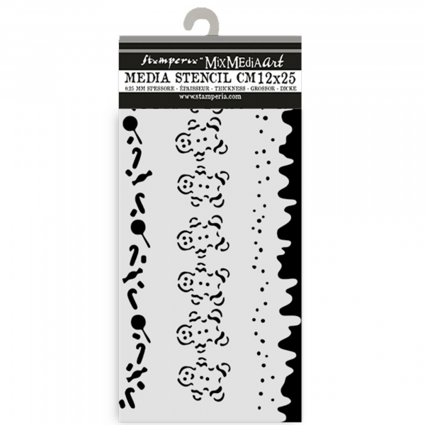 Stamperia Stencil - Candy Cane Stripes