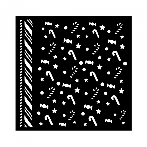 Stamperia Stencil - Candycanes