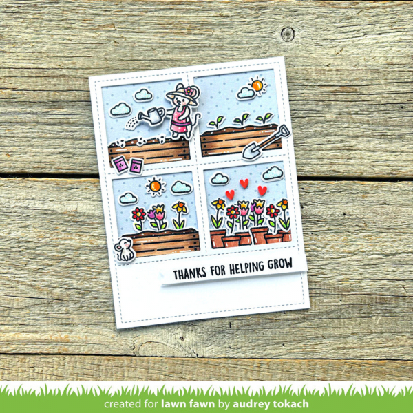 Lawn Fawn Clear Stamps - Garden Mouse