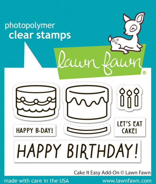 Lawn Fawn Clear Stamps - Cake It Easy! Add-On