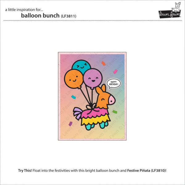 Lawn Fawn Die - Balloon Bunch