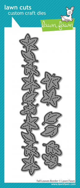 Lawn Fawn Die - Fall Leaves Border