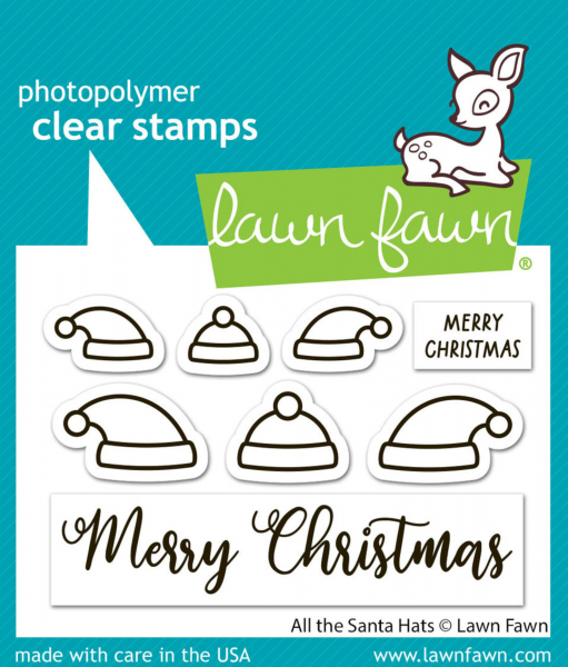Lawn Fawn Clear Stamps - All the Santa Hats