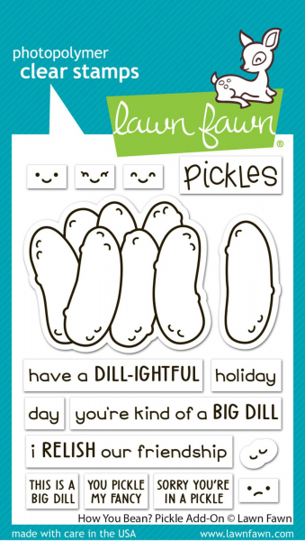 Lawn Fawn Clear Stamps - How you Bean? Pickle Add-On