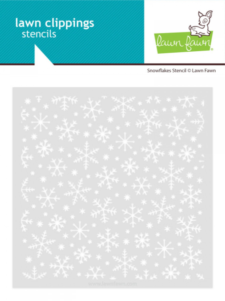 Lawn Fawn - 6" x 6" Schablone - Snowflakes