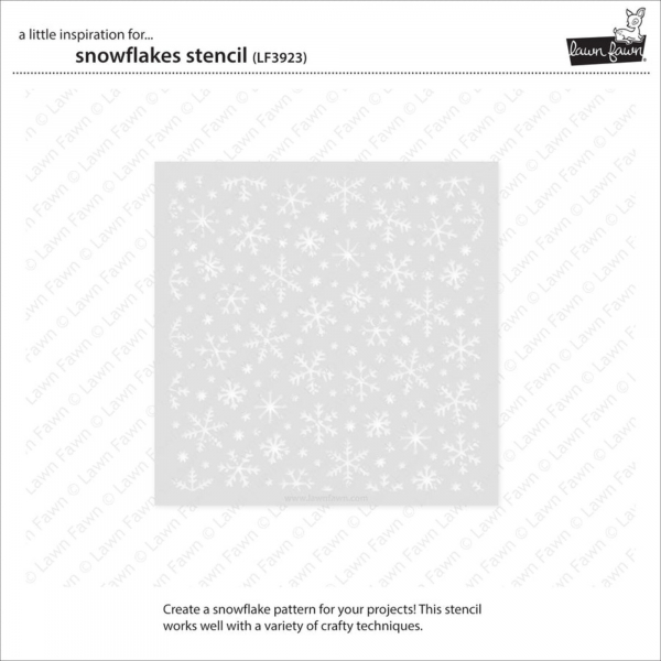 Lawn Fawn - 6" x 6" Schablone - Snowflakes