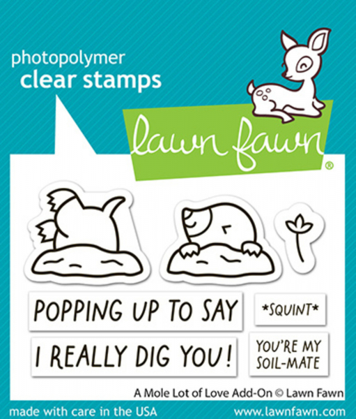 Lawn Fawn Clear Stamps - A Mole lot of Love Add-On