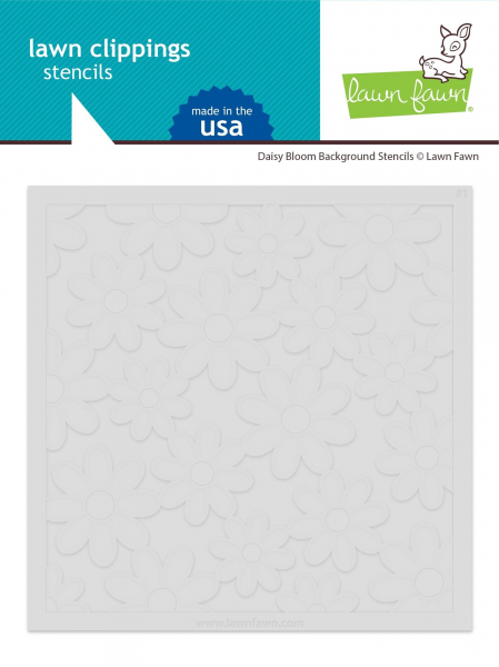 Lawn Fawn - 6" x 6" Schablone - Daisy Bloom Background