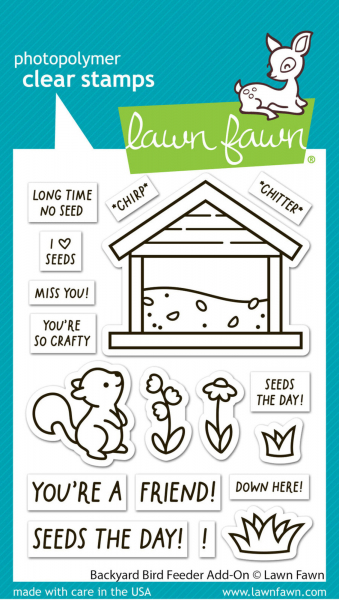 Lawn Fawn Clear Stamps - Backyard Bird Feeder Add-On