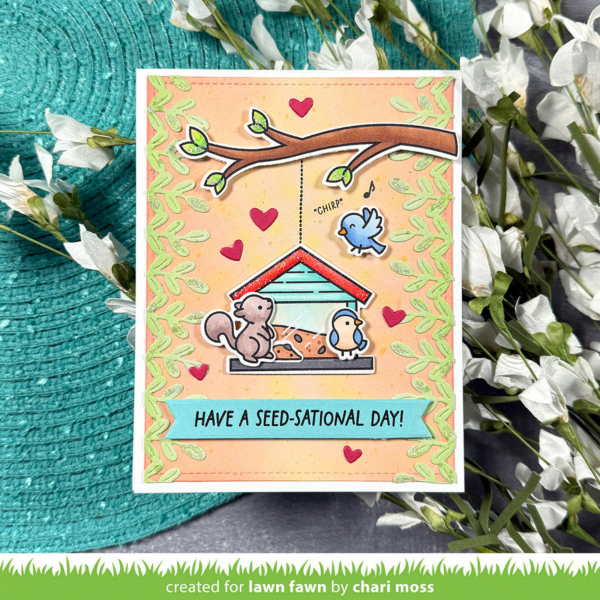 Lawn Fawn Clear Stamps - Backyard Bird Feeder Add-On