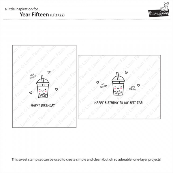 Lawn Fawn Clear Stamps - Year Fifteen Stamp