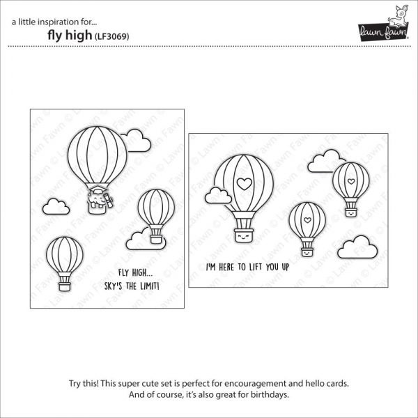 Lawn Fawn Clear Stamps - Fly High