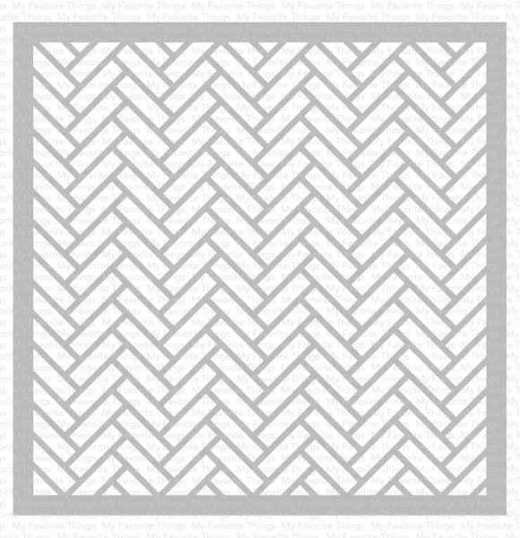 MFT - 6" x 6" Scene Stencil - Herringbone 
