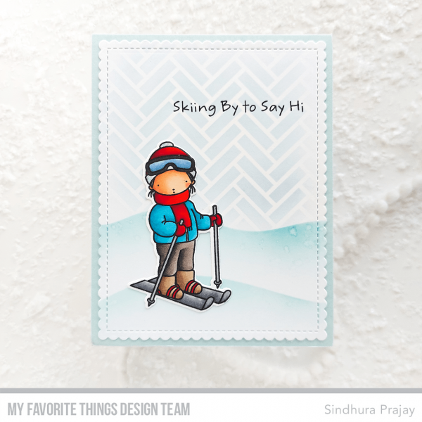 MFT - 6" x 6" Scene Stencil - Herringbone 