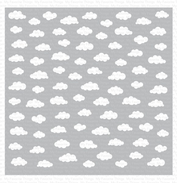 MFT - 6" x 6" Scene Stencil - Tiny Clouds Stencil