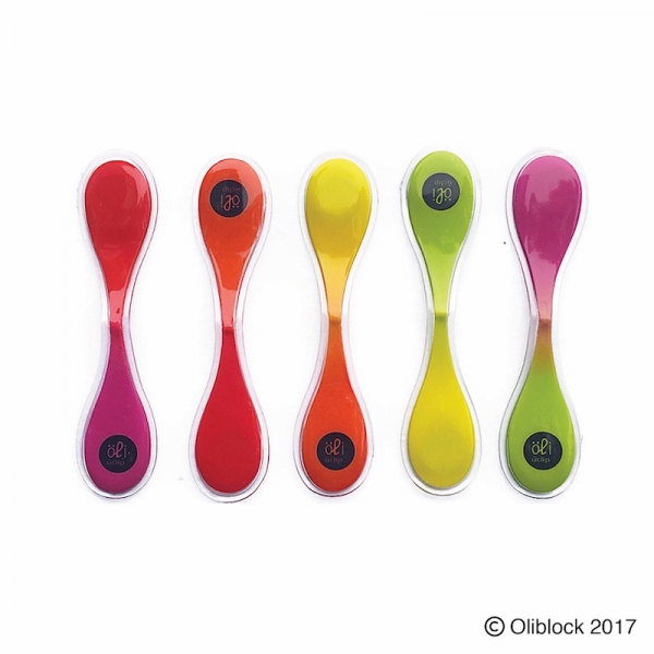 Oliblock Small Magnet-Clip - Clear-Edge Gradient 5 Stk. Oliblock Small Magnet-Clip - Clear-Edge Gradient 5 Stk.