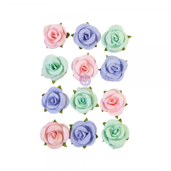Prima Marketing Mulberry Paper Flowers - Watercolor Floral 12 Stk.