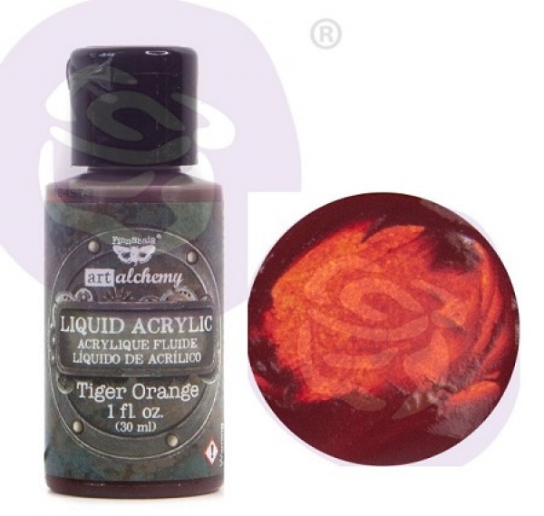 Prima - Art Alchemy - Liquid Acrylic - Tiger Orange Prima - Art Alchemy - Liquid Acrylic - Tiger Orange