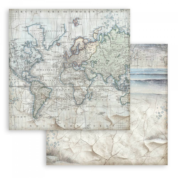 Stamperia Backgrounds Paper Pad - Silent Sea