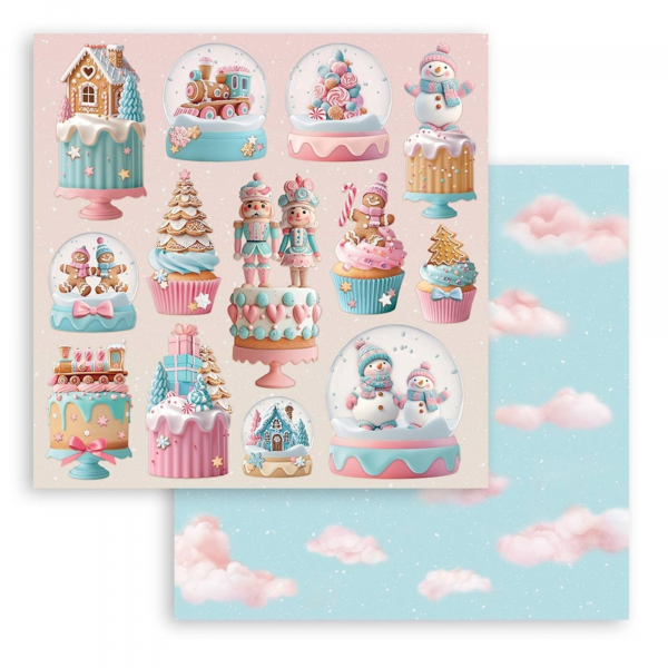 Stamperia - Paper Pad - Candy Christmas 12"x12"