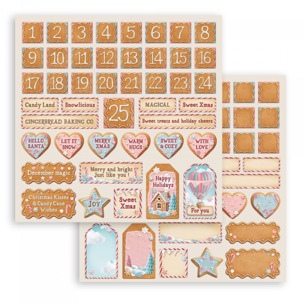 Stamperia - Paper Pad - Candy Christmas 12"x12"
