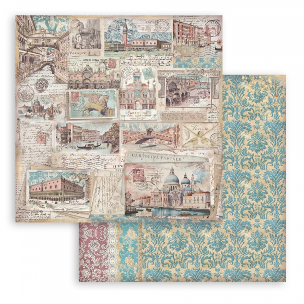 Stamperia Paper Pack - Venice City of Art - 8"x8"