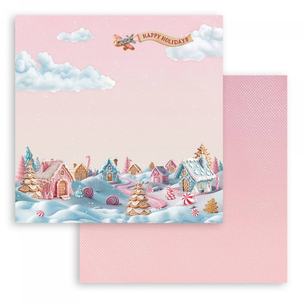 Stamperia Paper Pack - Candy Christmas - 8"x8"