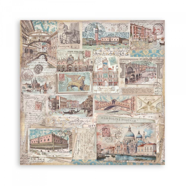 Stamperia - MAXI Paper Pad - Venice - City of Art 12"x12"