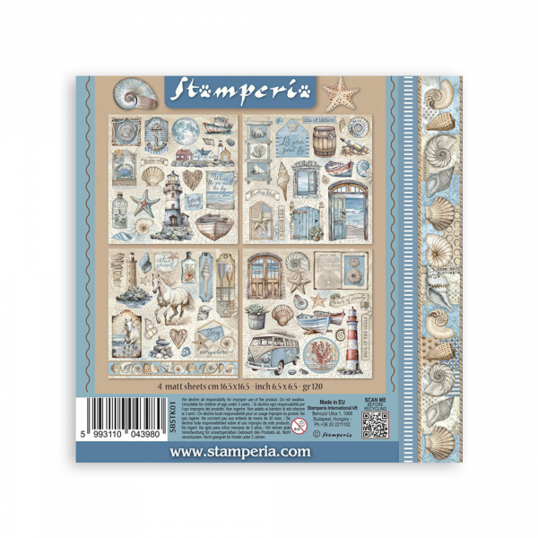 Stamperia - Silent Sea - Stickers